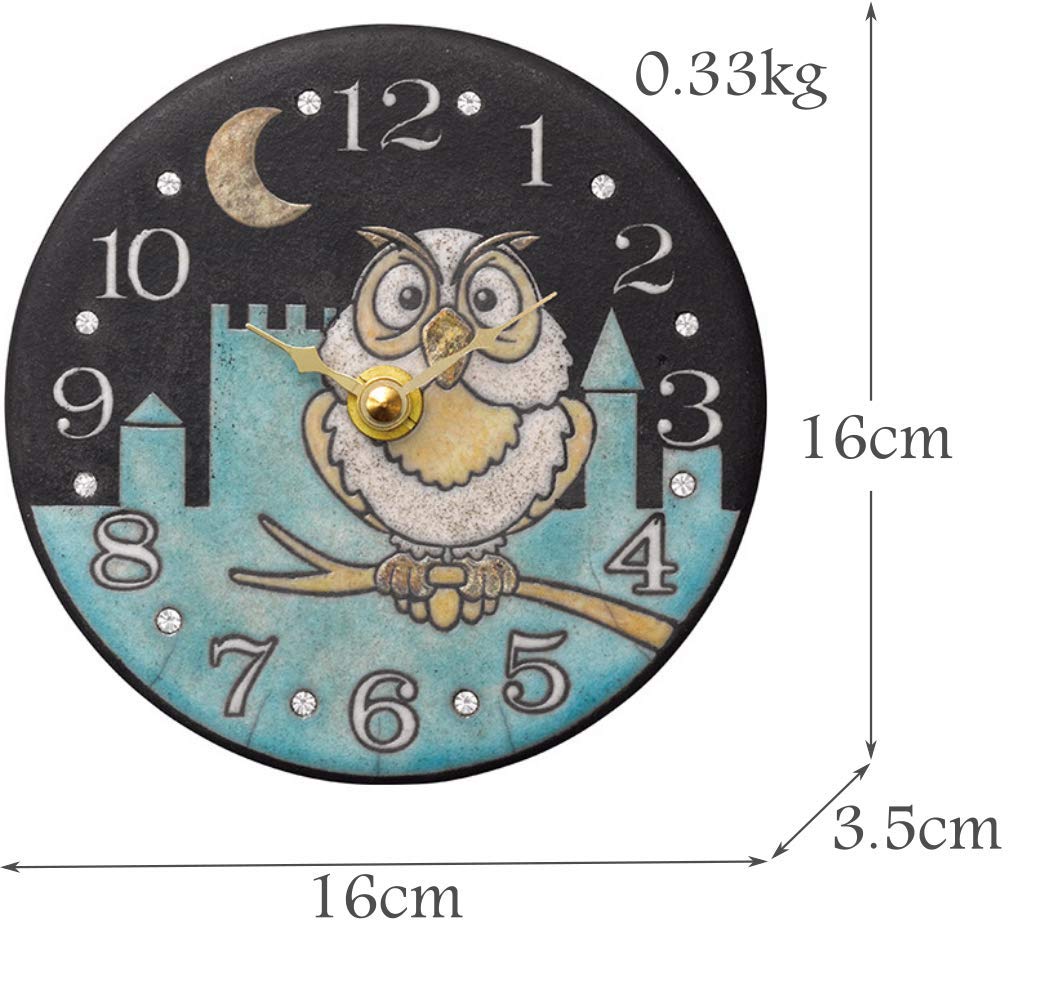 Amazon.co.jp: リズム(RHYTHM) 掛け時計 ブルー φ13x3.5cm ザッカレラ